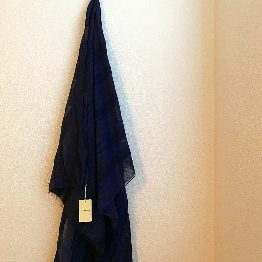 Agnona Scarf | Blue